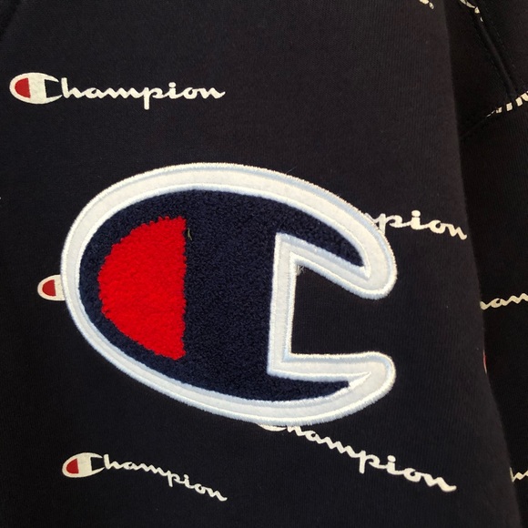 Supreme x Champion Script Crewneck Sweatshirt - Picture 2 of 7